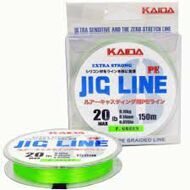 Плетенка KAIDA PMZ-080-28 JIG LINE x8 PE ярко зеленая 150м  0,28мм  60LB